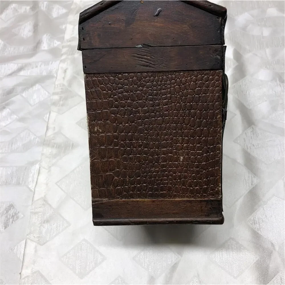 Vintage Style Wooden Clock Box